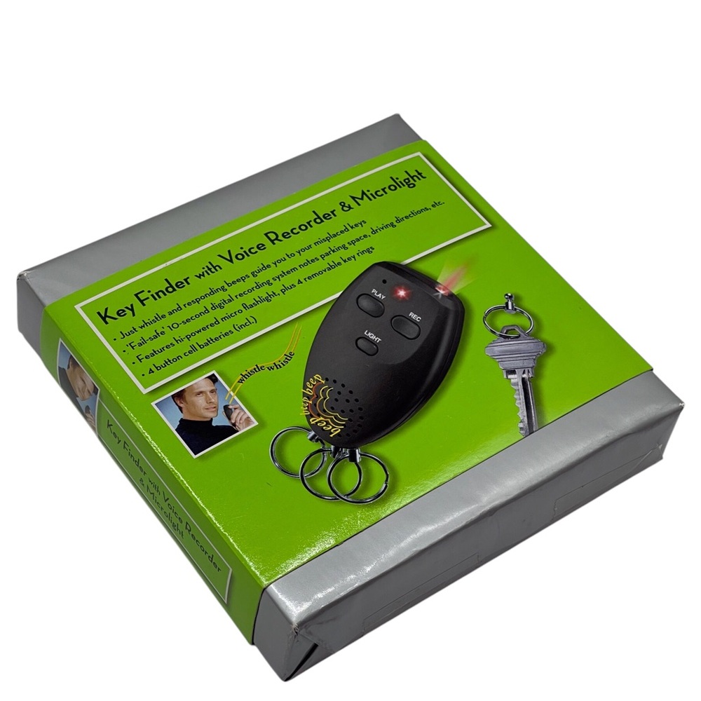 Key Finder With Voice Recorder And Micro Light New In Box - Picture 3 of 3